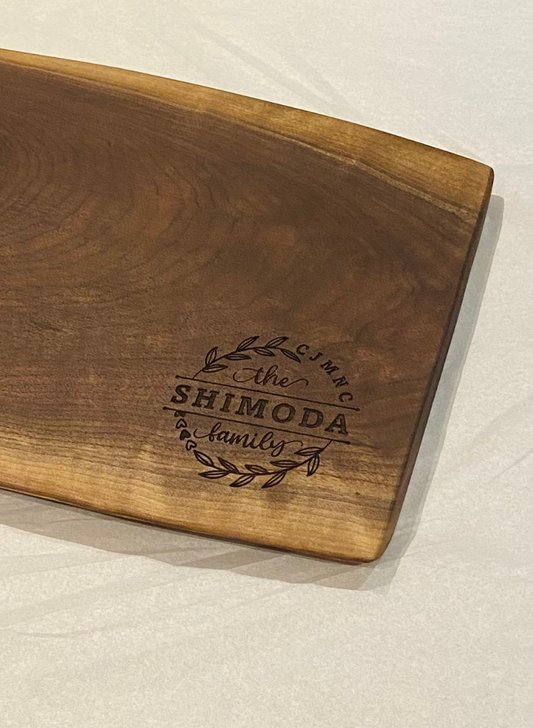 LIVE EDGE WALNUT BOARD | 23" X 6”