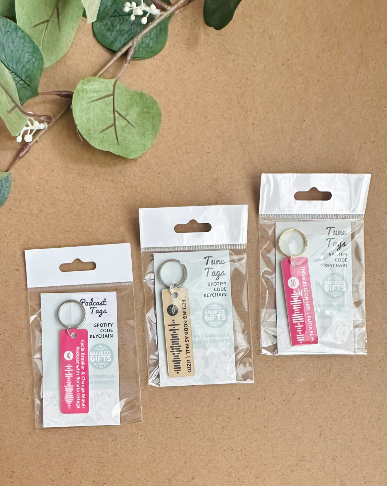 KEYCHAIN | SPOTIFY CODE | MIN 25