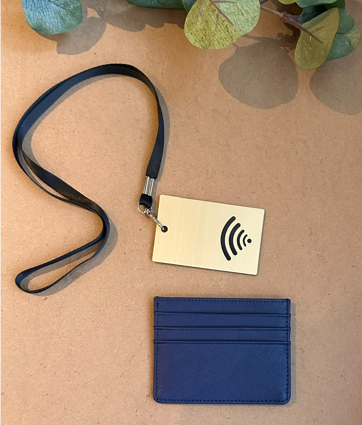 CARD HOLDER WALLET |  NAVY | GENUINE LEATHER