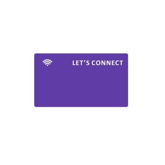 NFC CARD | PURPLE | LET'S CONNECT