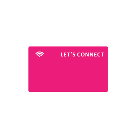 NFC CARD | PINK | LET'S CONNECT