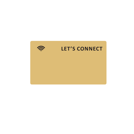 NFC CARD | GOLD | LET'S CONNECT