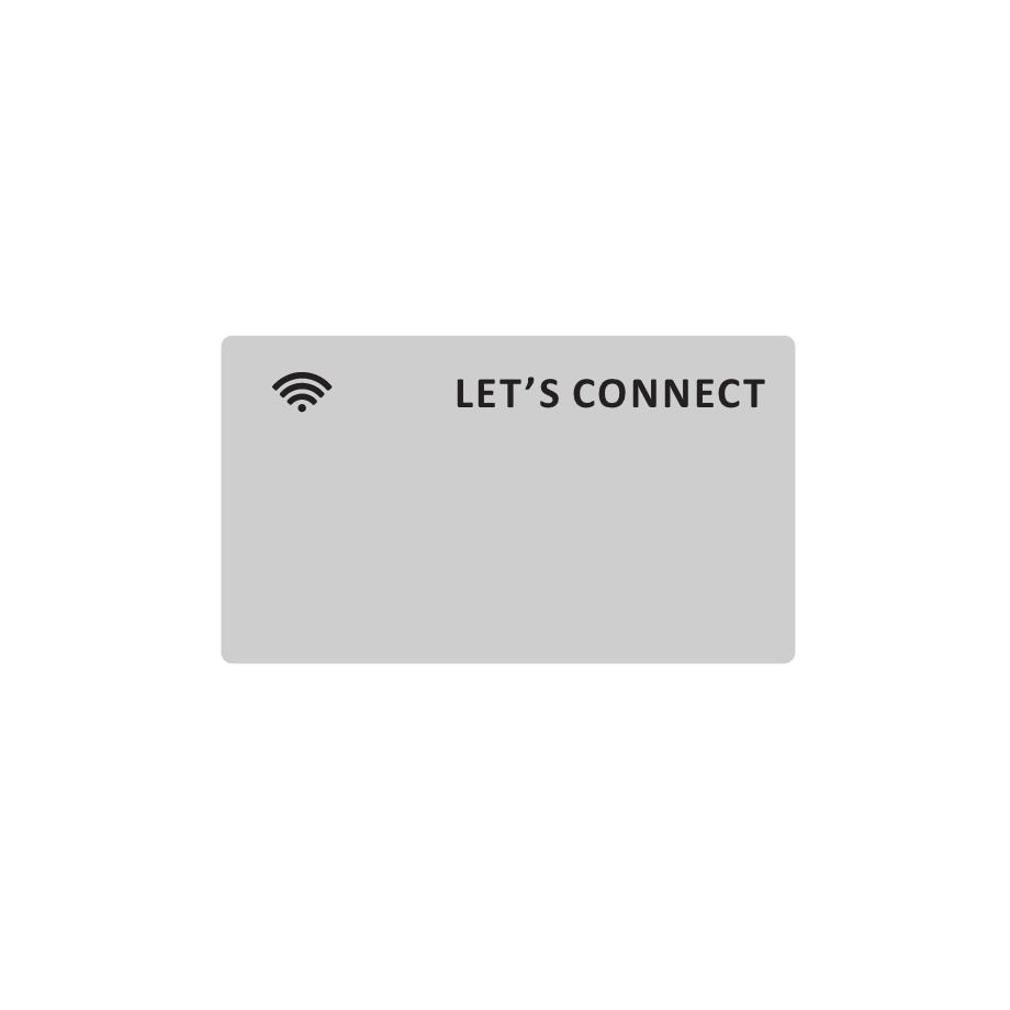 NFC CARD | SILVER | LET'S CONNECT
