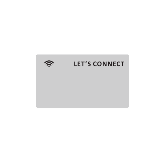 NFC CARD | SILVER | LET'S CONNECT